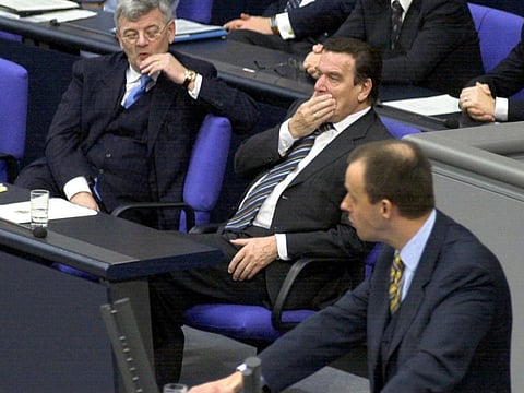 November 16, 2001: Schroeder wins confidence vote