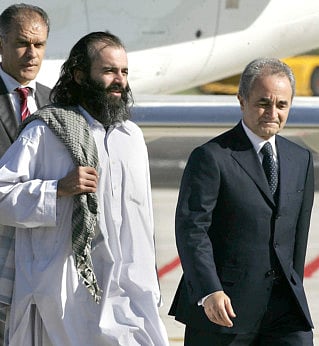 November 3, 2006: Italian freed in Afghanistan after three weeks