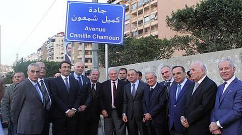 Key avenue in Beirut drops name of former Syrian president