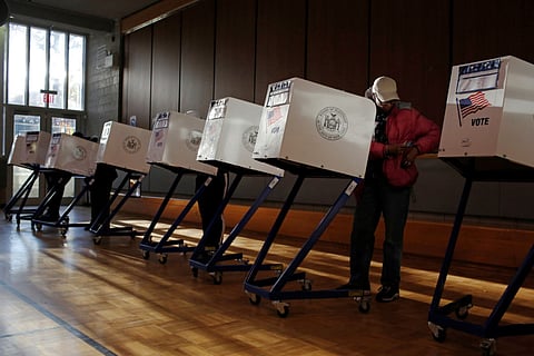 A woman prepares to fill out a ballot for the U.S presidential election at the James Weldon Johnson Community Center in the East Harlem neighbourhood of Manhattan, New York City, U.S. November 8, 2016. Photo for illustrative purposes.