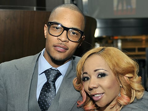 Grammy award winning artist Clifford "TI" Harris with his wife Tameka "Tiny" Harris.