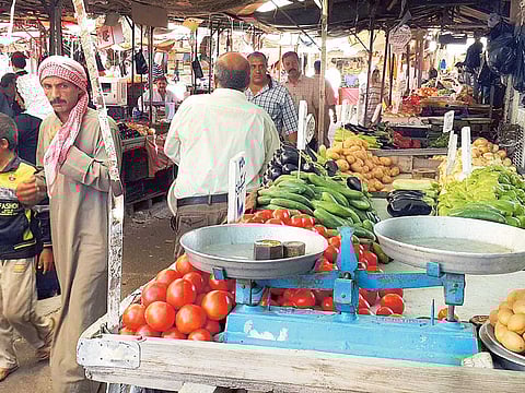 A market in the northern city of Mosul, Iraq.