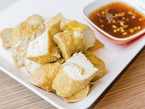 The perfect crispy fried tofu