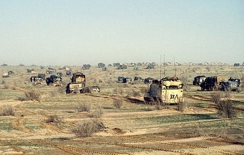 February 24, 1991: Land war begins in Kuwait