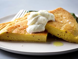 Chickpea omelette : The perfect omelette of leftovers