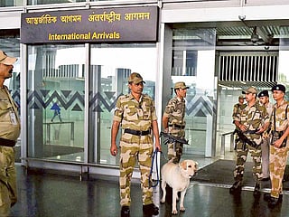 Airport placed under tight security as CISF conducts searches.