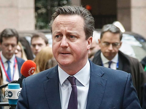 Former British Prime Minister David Cameron