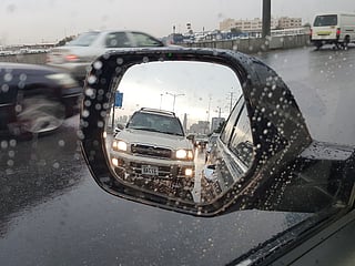 Dh800 fine for taking photos of rain while driving