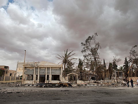 File picture: The town of Palmyra, in the central Homs province, Syria.