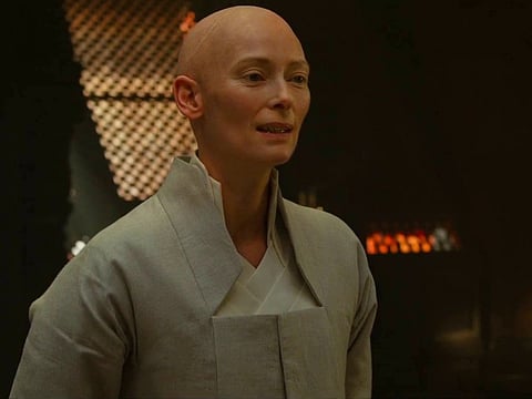 Tilda Swinton as the Ancient One in Doctor Strange