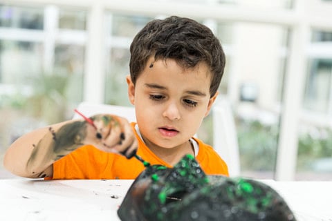Art workshops help orphans deal with emotions