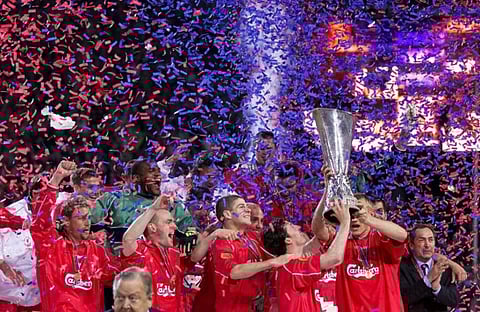 May 16, 2001: Liverpool wins Uefa Cup after Alaves’ own goal