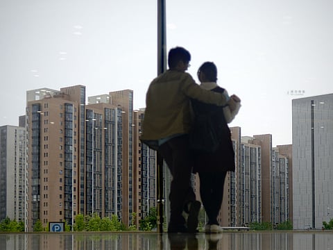 A residential community in Beijing. Accepting crops at inflated prices has allowed developers to offer steeper discounts.