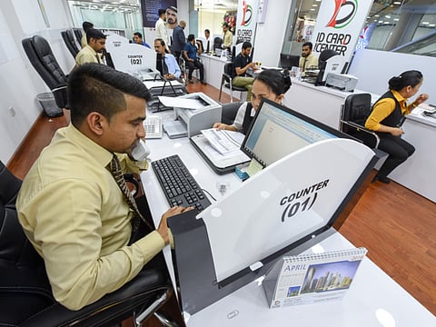 A typing centre at the Abraj building in Deira, Dubai [Illustrative purposes only]