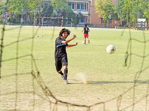 Diana Baig, who plays in both Pakistan national football and cricket teams. The national football federation is now suspended by Fifa for third party interference.