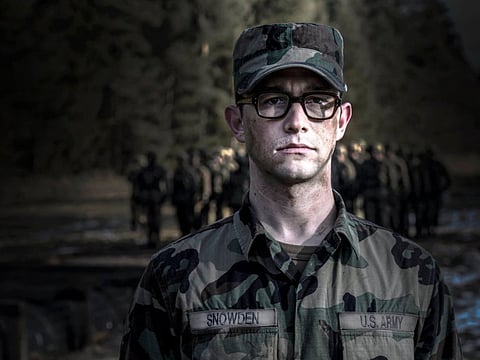 Edward Snowden promotes new film at Comic-Con, via webcam