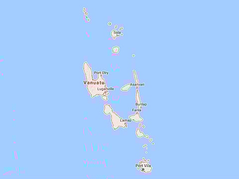 Vanuatu is one of the countries on the tsunami alert list
