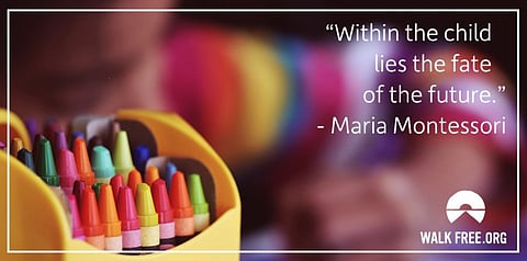 A voice against modern slavery