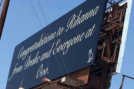 Drake buys Rihanna a billboard for her MTV honour