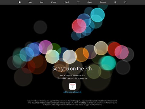 Apple website