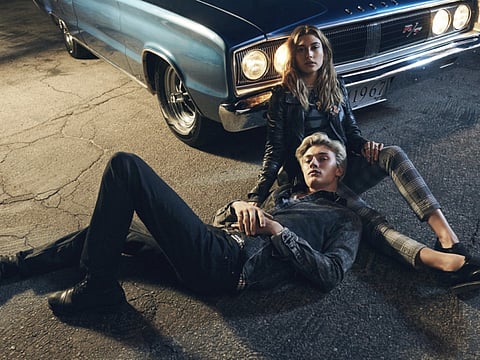 The Directory: Lucky Blue Smith and Hailey Baldwin do Tommy
