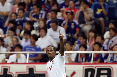 Ahmed Khalil, seen in UAE shirt, was one of the scorers for Shabab Al Ahli against Al Wahda on Wednesday.