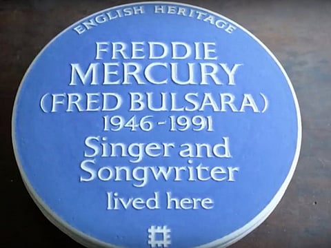 Freddie Mercury’s modest London home gets blue plaque