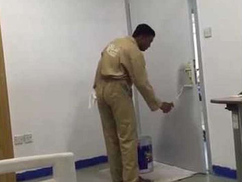 Hospital staff fired over paint job negligence