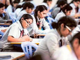 Students taking the CBSE board exams.