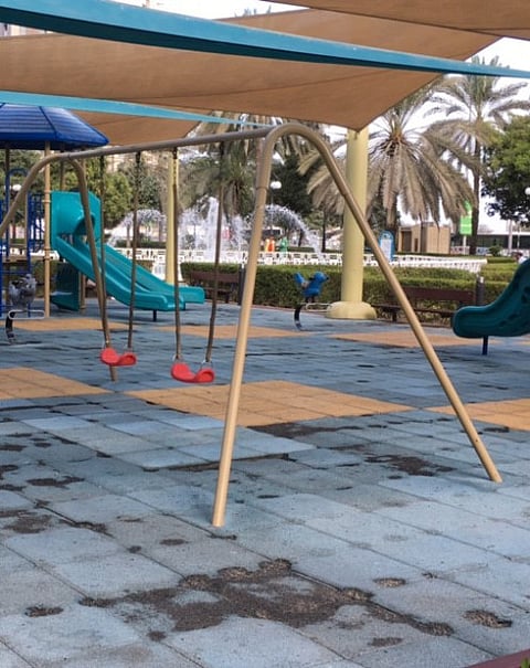 Park in Abu Dhabi still needs repairs