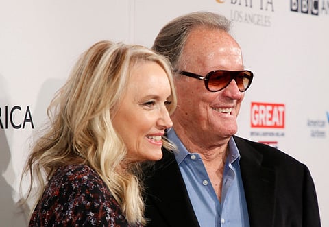 Peter Fonda [R] and Margaret DeVogelaere [L]