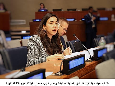 UAE committed to frameworks on disarmament