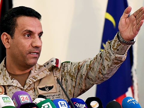 [File picture] Saudi-led coalition spokesman Colonel Turki Al Malki.
