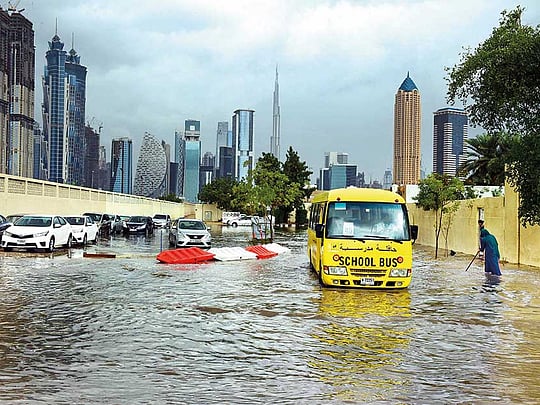 Dubai tackles flooding, traffic snarls and accidents