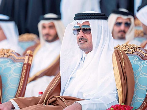 Qatari Emir Sheikh Tamim bin Hamad Al Thani.