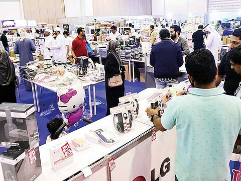 Shoppers at the Sharjah Expo Centre [File photo]