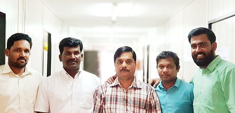 Supplied Picture by the winners of Dh5 million. 