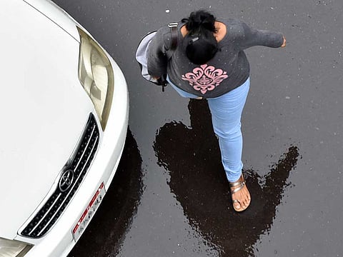 Several parts of Abu Dhabi experienced wet weather today. Picture for illustrative purposes only.