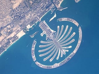 Nasa astronaut takes photo of Palm Island from space