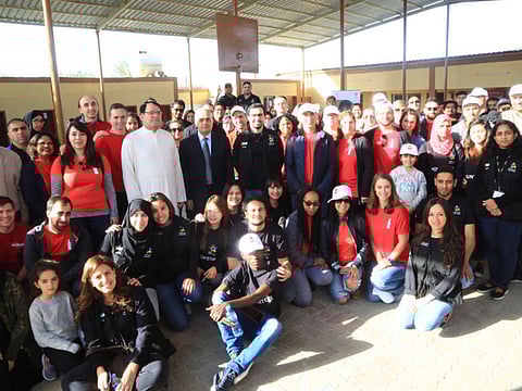 Over a hundred people volunteer for Dubai Cares