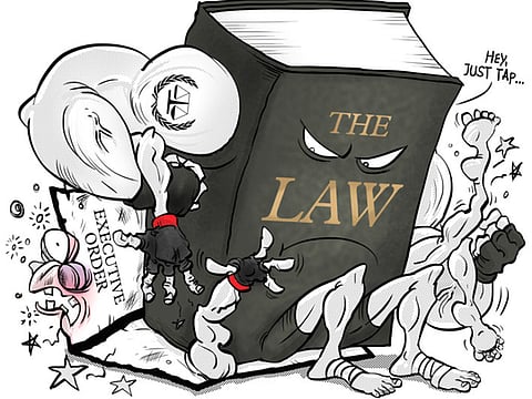When a president fights the law, there’s ever only one winner