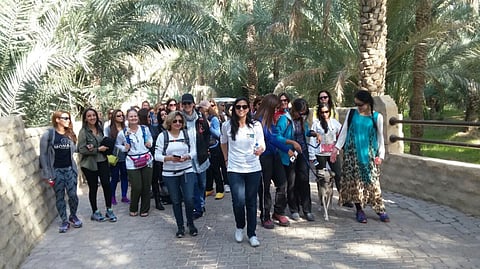 Fifty women start 120km walk through sand dunes