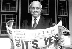 March 18, 1992: Reforms and relief in South Africa