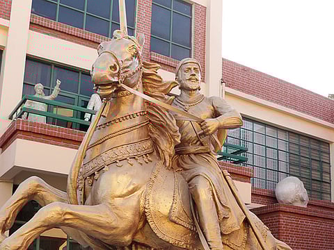 Sculpting a tribute to Chhatrapati Shivaji