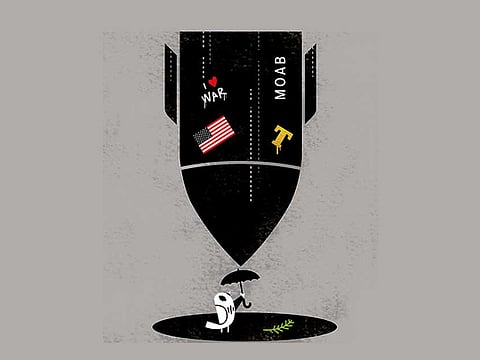 Mother of all bombs won’t lead to peace