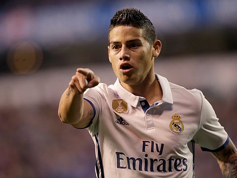 James Rodriguez in action for Real Madrid.