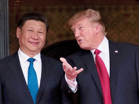 President Donald Trump and his Chinese counterpart Xi Jinping. 