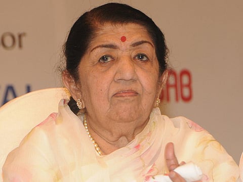 Singer Lata Mangeshkar.