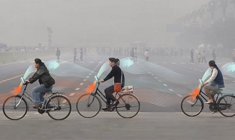 Anti-smog bikes: Pedalling towards smog-free China