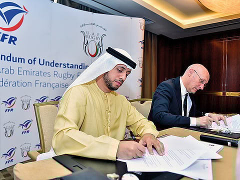 Qais Al Dhalai, UAE Rugby Federation Secretary General and president of Asia Rugby (left) hopes for a shake-up in the power structure of World Rugby if Agustin Pichot wins the presidential elections.